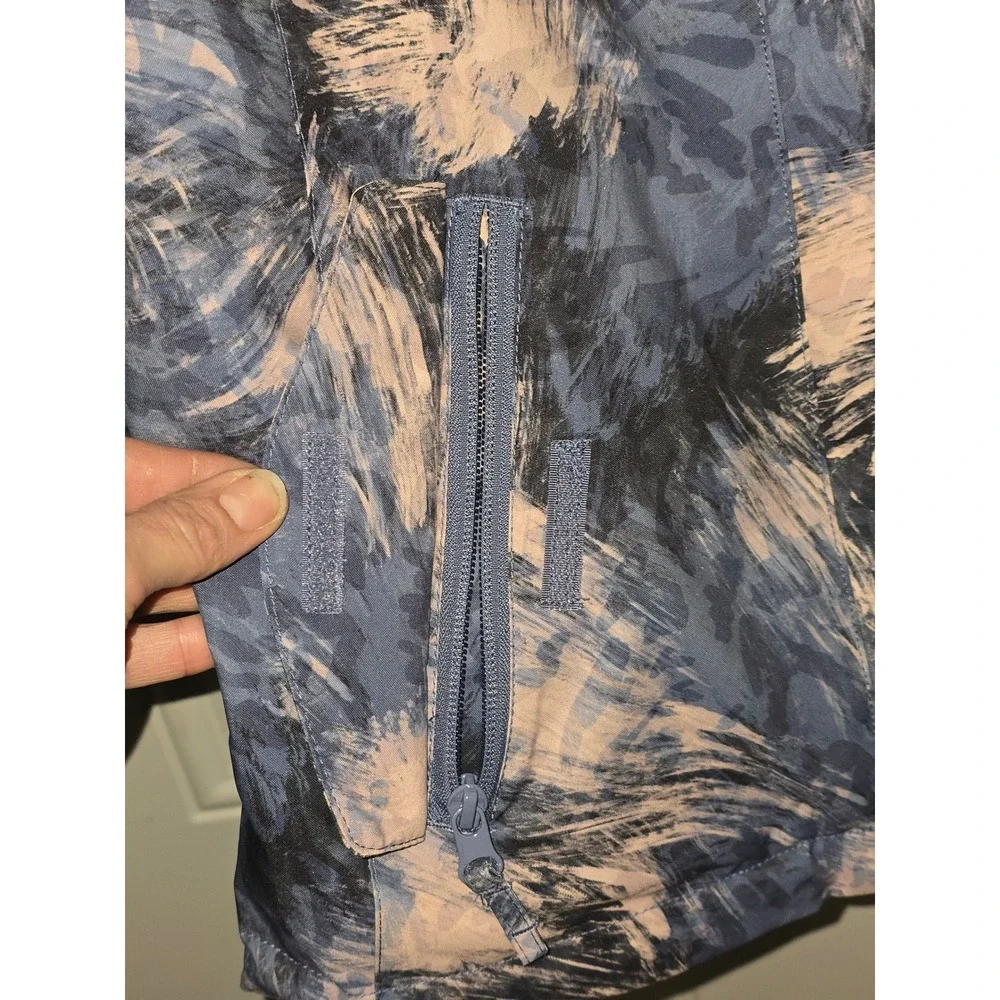 NWT Roxy Jetty Girl Jacket Size 16‎ Blue Pink Abstract Print Warmflight